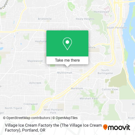 Village Ice Cream Factory the map