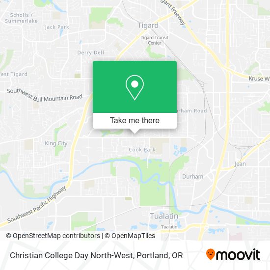 Christian College Day North-West map