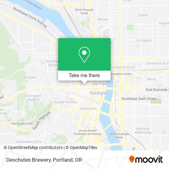 Mapa de Deschutes Brewery