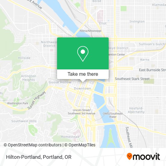 Mapa de Hilton-Portland