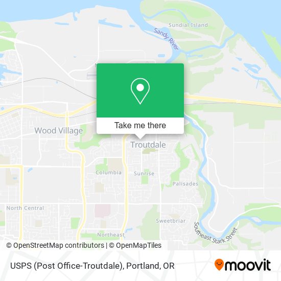 USPS (Post Office-Troutdale) map