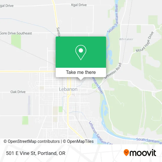 501 E Vine St map