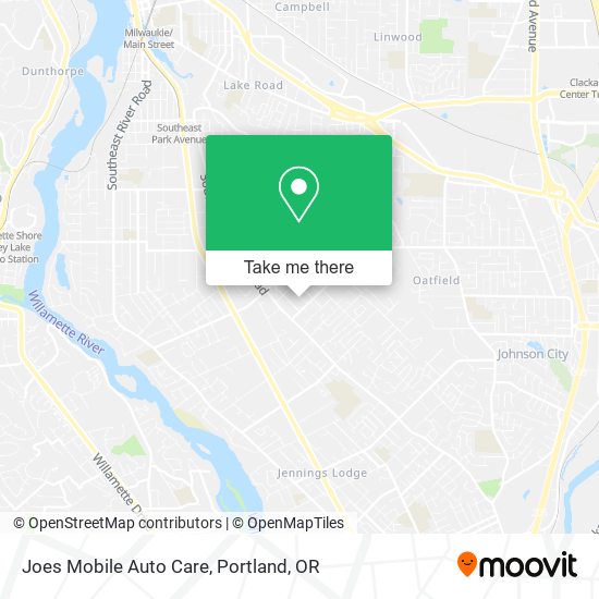 Mapa de Joes Mobile Auto Care