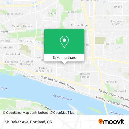Mt Baker Ave map