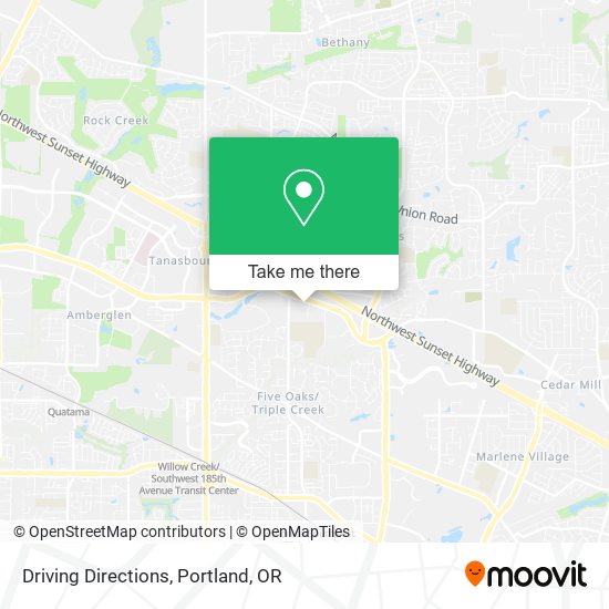 Driving Directions map