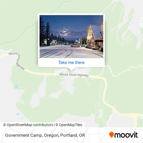 Government Camp, Oregon map