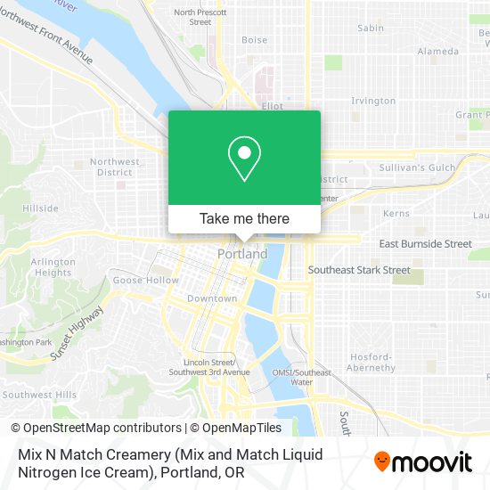 Mapa de Mix N Match Creamery (Mix and Match Liquid Nitrogen Ice Cream)