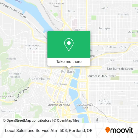 Local Sales and Service Atm 503 map