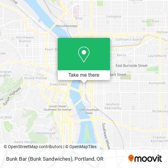 Mapa de Bunk Bar (Bunk Sandwiches)