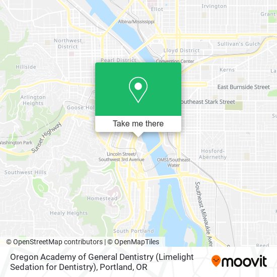 Mapa de Oregon Academy of General Dentistry (Limelight Sedation for Dentistry)