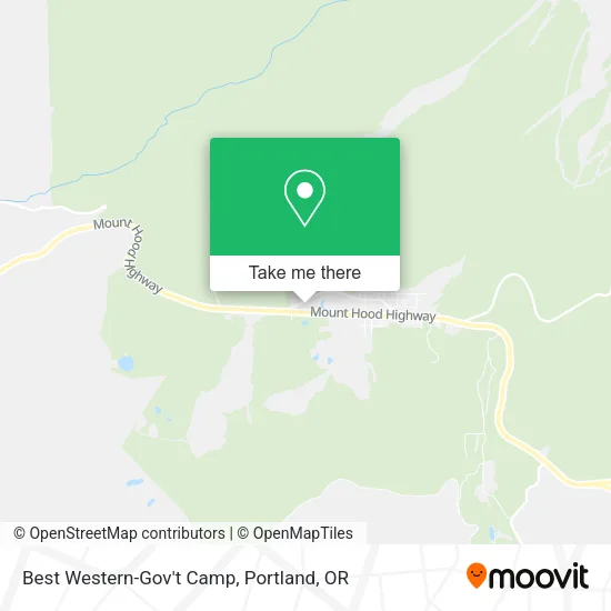 Best Western-Gov't Camp map