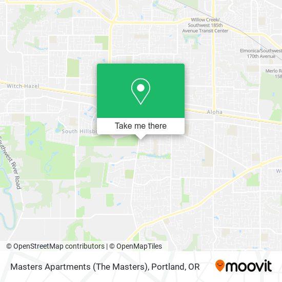 Masters Apartments (The Masters) map
