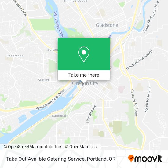 Take Out Avalible Catering Service map