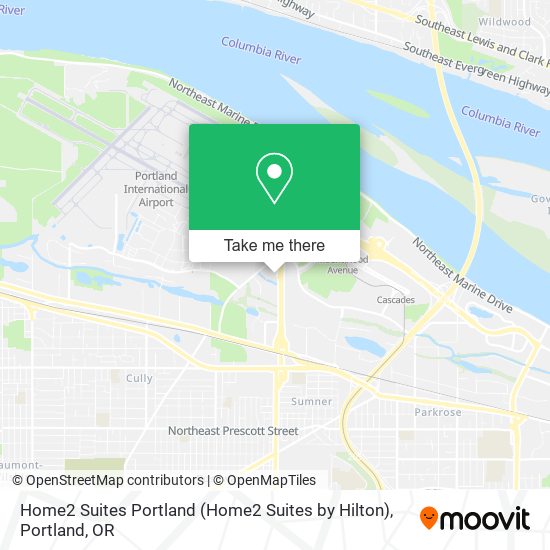 Mapa de Home2 Suites Portland (Home2 Suites by Hilton)