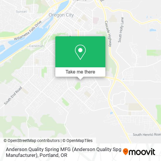 Anderson Quality Spring MFG (Anderson Quality Spg Manufacturer) map