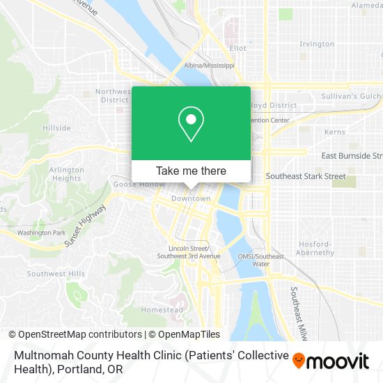 Multnomah County Health Clinic (Patients' Collective Health) map