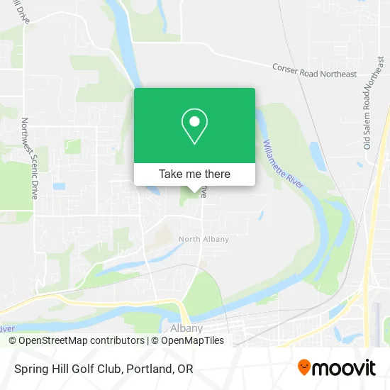 Spring Hill Golf Club map