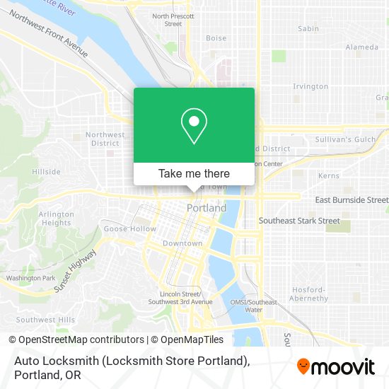 Mapa de Auto Locksmith (Locksmith Store Portland)