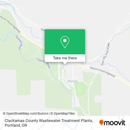 Clackamas County Wastewater Treatment Plants map