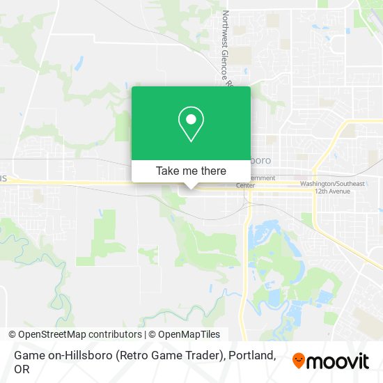 Game on-Hillsboro (Retro Game Trader) map