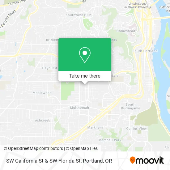 SW California St & SW Florida St map