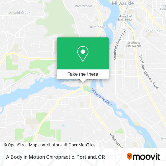 A Body in Motion Chiropractic map