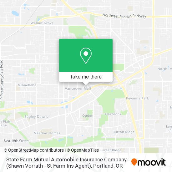 Mapa de State Farm Mutual Automobile Insurance Company (Shawn Vorrath - St Farm Ins Agent)