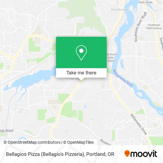 Mapa de Bellagios Pizza (Bellagio's Pizzeria)