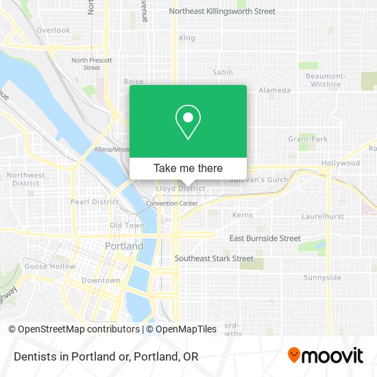 Dentists in Portland or map