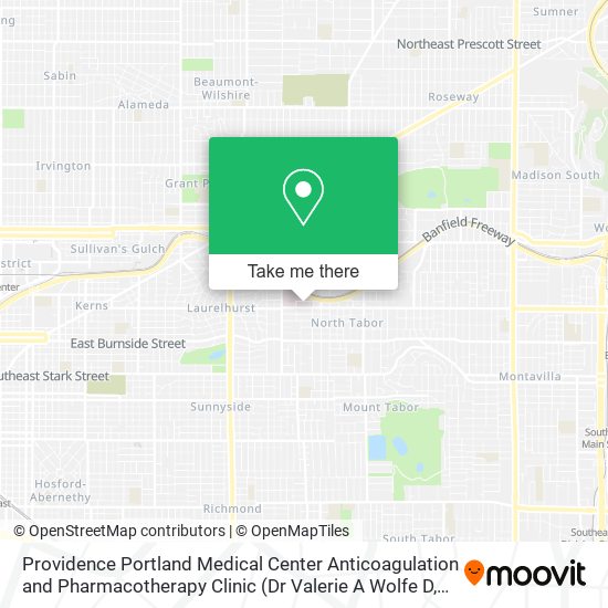 Mapa de Providence Portland Medical Center Anticoagulation and Pharmacotherapy Clinic