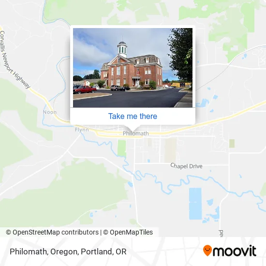 Philomath, Oregon map