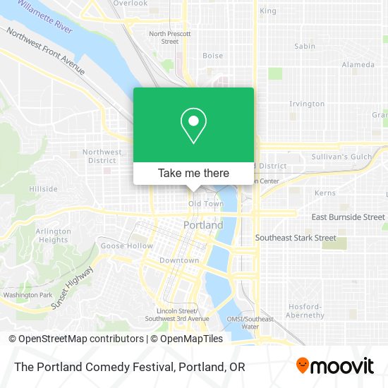 Mapa de The Portland Comedy Festival