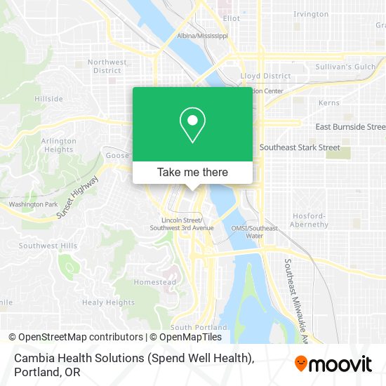 Mapa de Cambia Health Solutions (Spend Well Health)