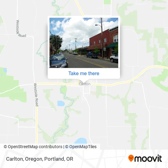 Carlton, Oregon map