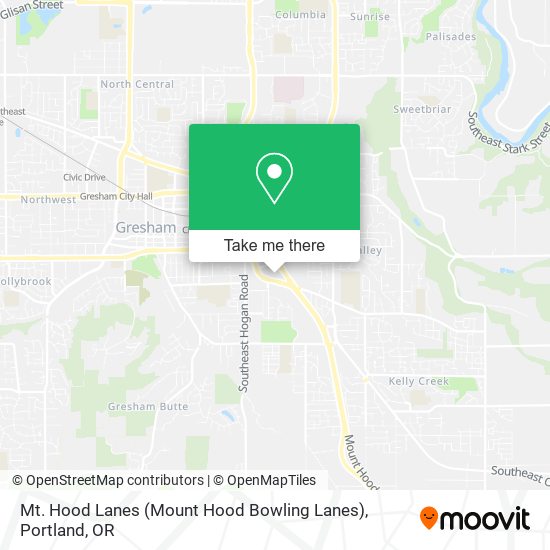Mt. Hood Lanes (Mount Hood Bowling Lanes) map