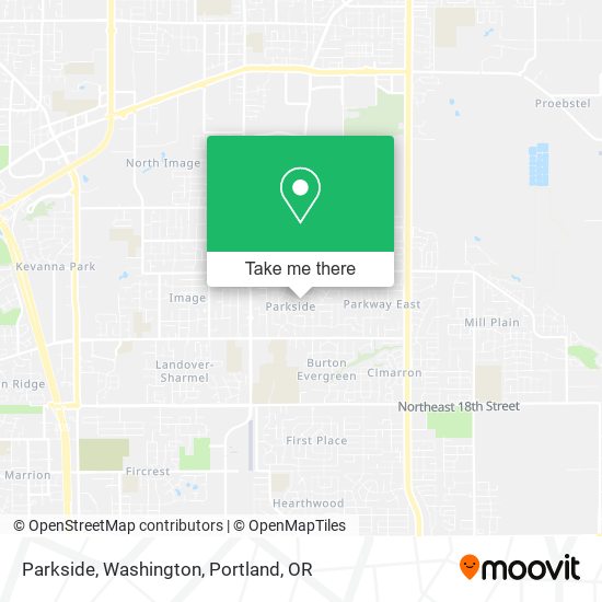 Parkside, Washington map