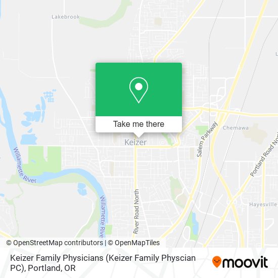 Keizer Family Physicians (Keizer Family Physcian PC) map