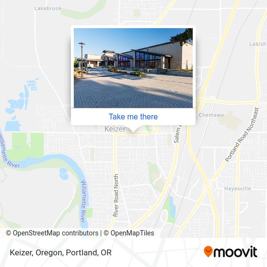Mapa de Keizer, Oregon