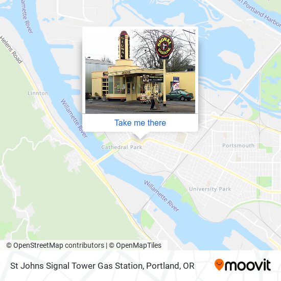Mapa de St Johns Signal Tower Gas Station