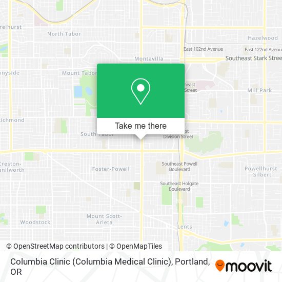 Mapa de Columbia Clinic (Columbia Medical Clinic)