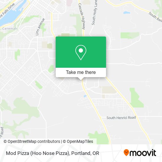 Mapa de Mod Pizza (Hoo Nose Pizza)