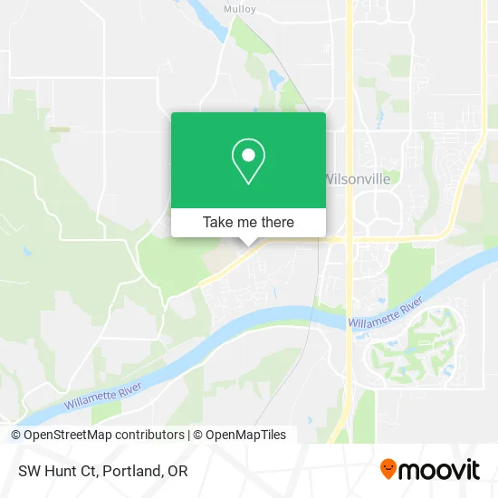 SW Hunt Ct map