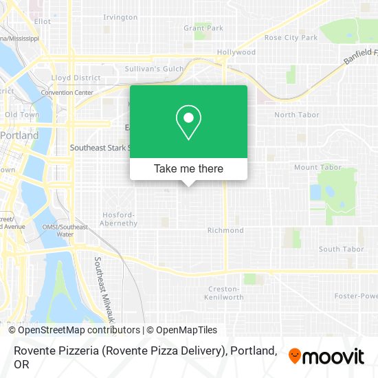 Rovente Pizzeria (Rovente Pizza Delivery) map