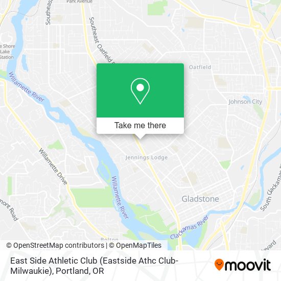 Mapa de East Side Athletic Club (Eastside Athc Club-Milwaukie)