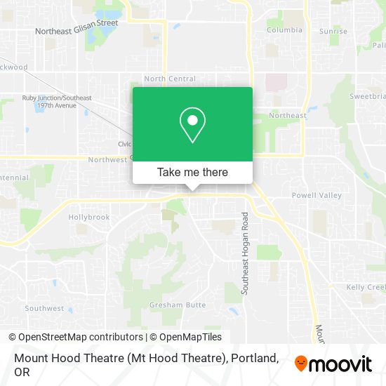 Mapa de Mount Hood Theatre (Mt Hood Theatre)