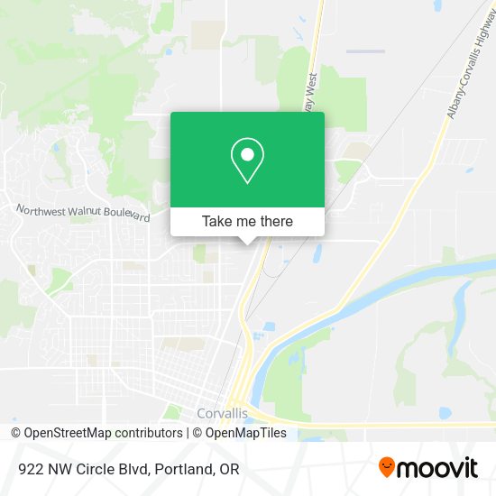 922 NW Circle Blvd map