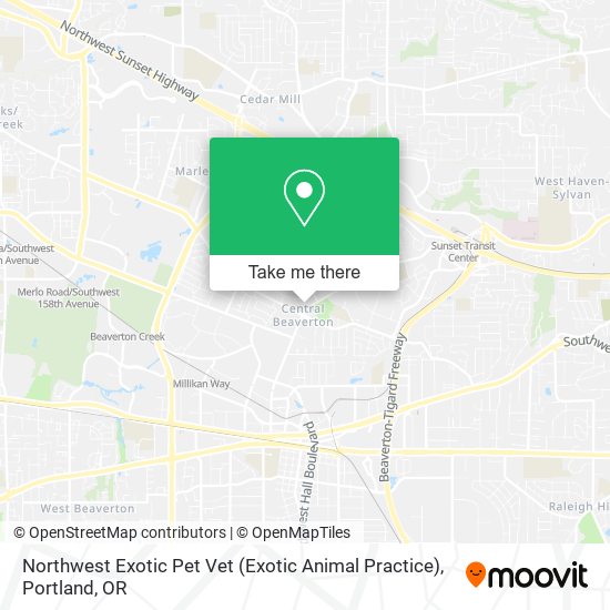 Mapa de Northwest Exotic Pet Vet (Exotic Animal Practice)