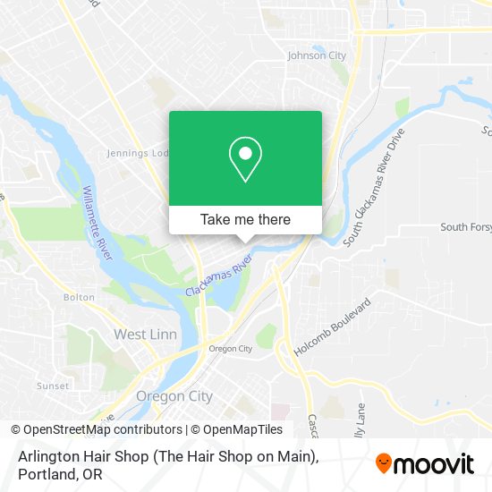 Arlington Hair Shop (The Hair Shop on Main) map