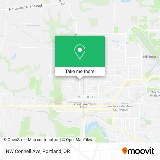 NW Connell Ave map