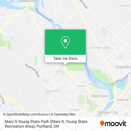 Mary S Young State Park (Mary S. Young State Recreation Area) map